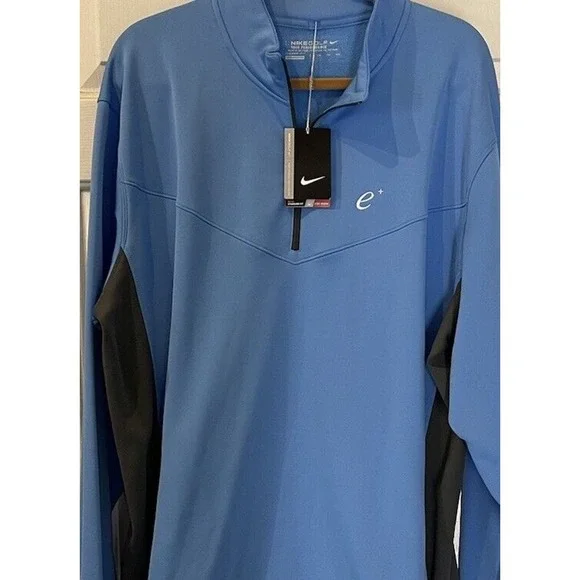NIKE GOLF Fit 1/4 Zip Pullover Fleece Tour Performance Blue Mens 2XL NWT - Picture 2 of 13